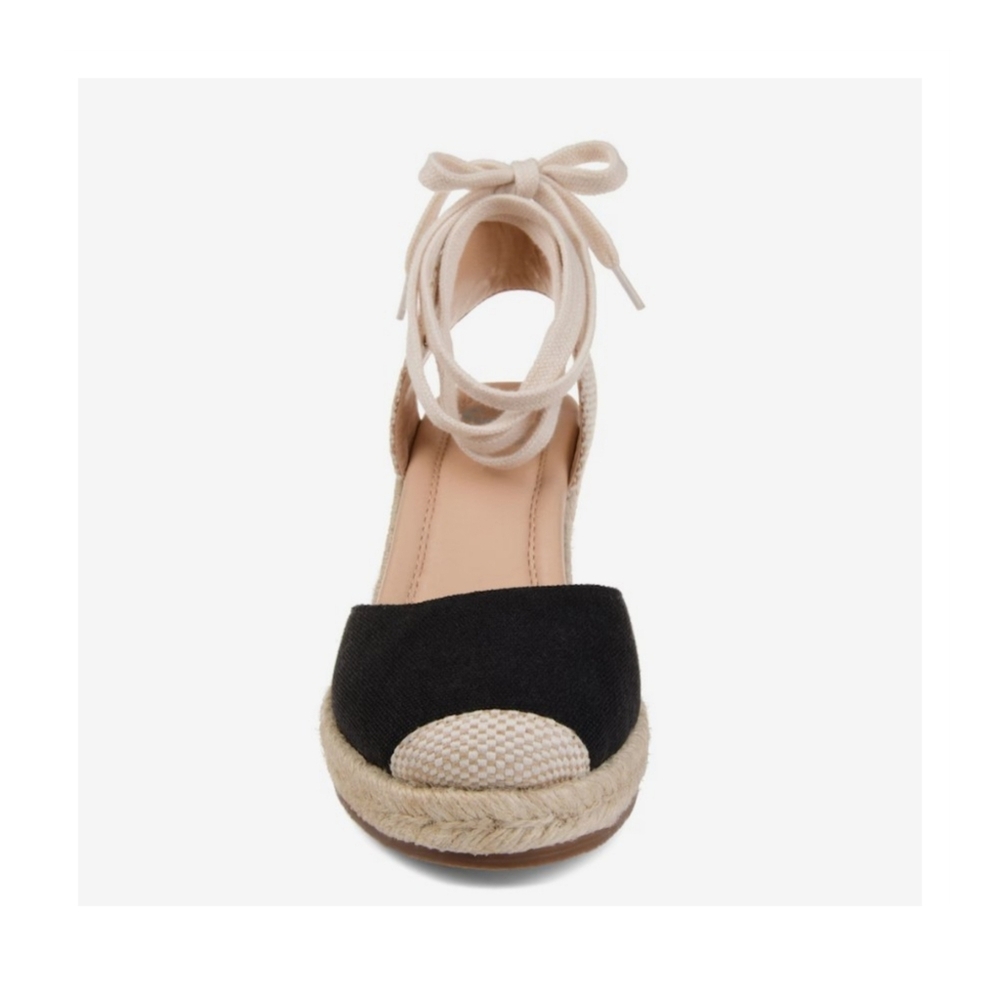 Journee Collection Monte Wedge Espadrille Sandals – True Comfort Foam – Size 8WD - Picture 3 of 5